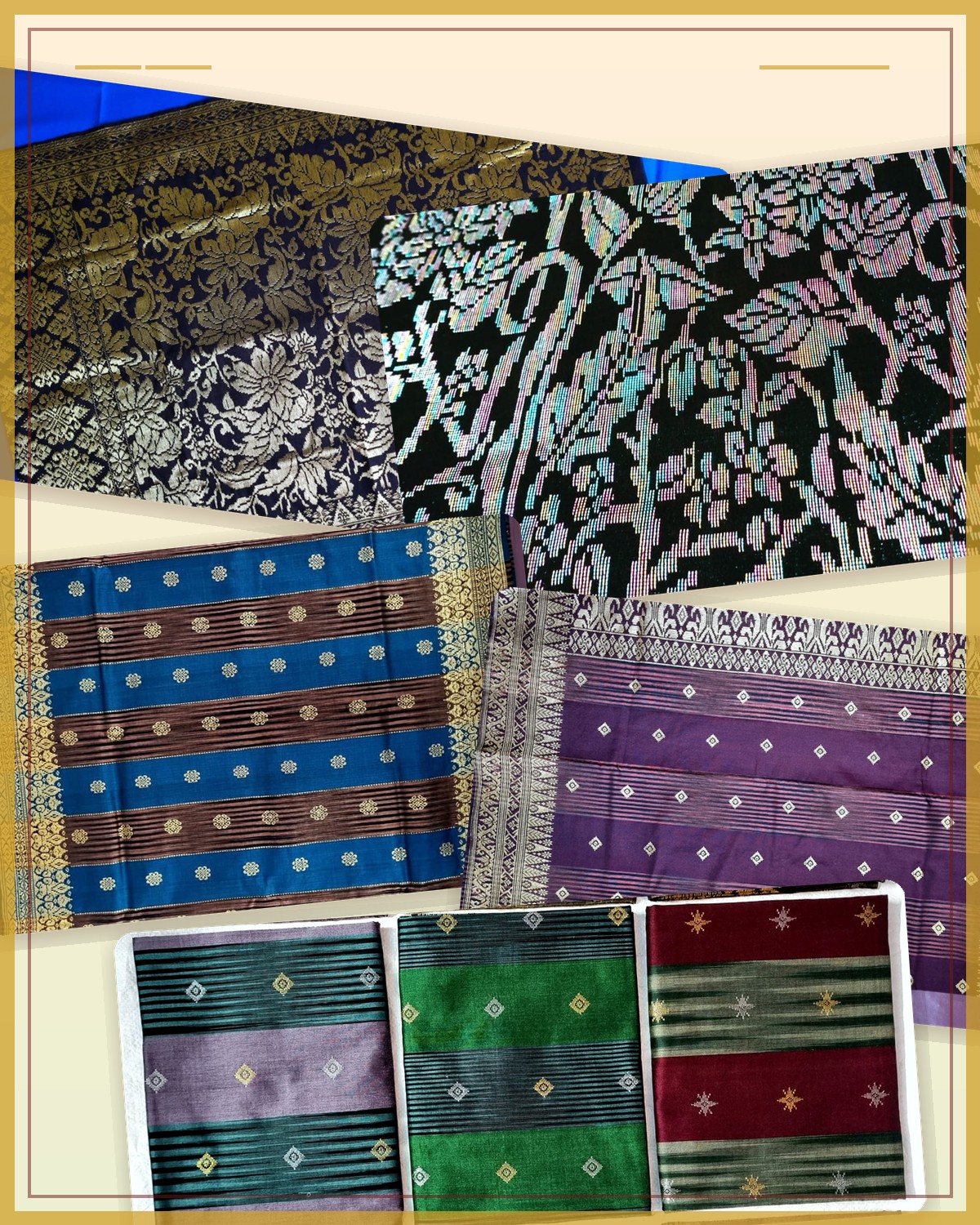 PNM Fashion songket and samping textile samples